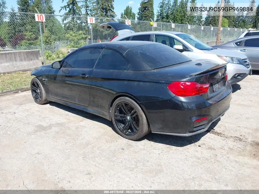 2016 BMW M4 VIN: WBS3U9C59GP969884 Lot: 45175358