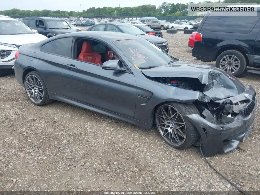 2016 BMW M4 VIN: WBS3R9C57GK339098 Lot: 45312239