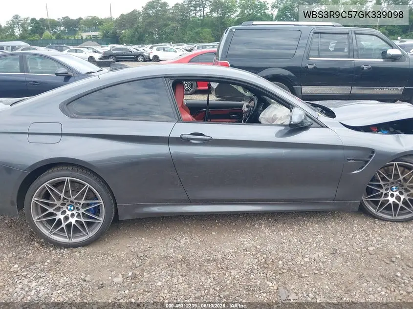 2016 BMW M4 VIN: WBS3R9C57GK339098 Lot: 45312239