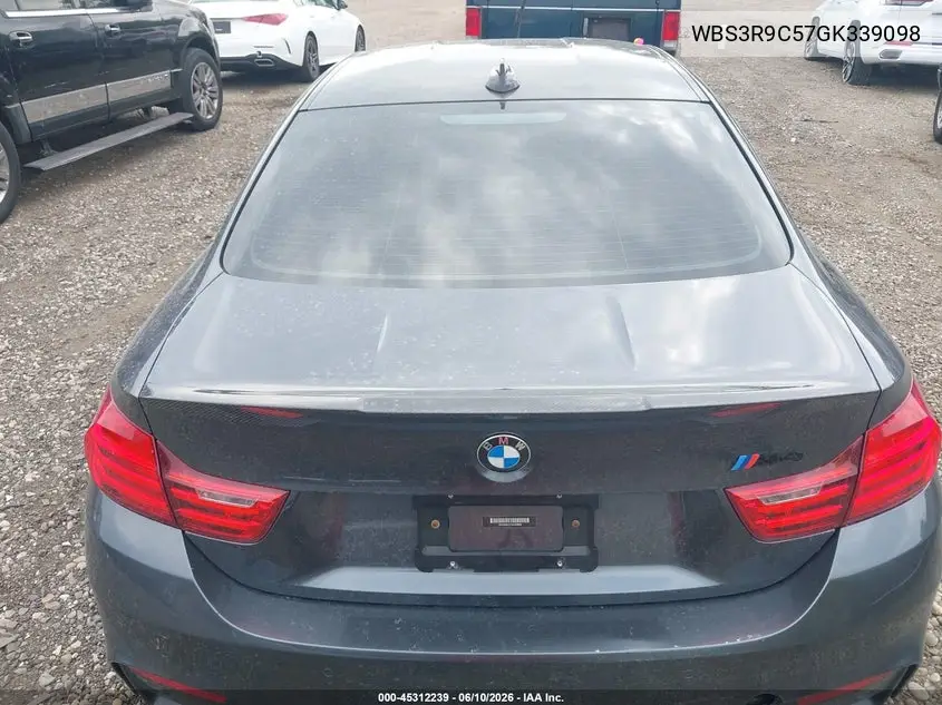 2016 BMW M4 VIN: WBS3R9C57GK339098 Lot: 45312239