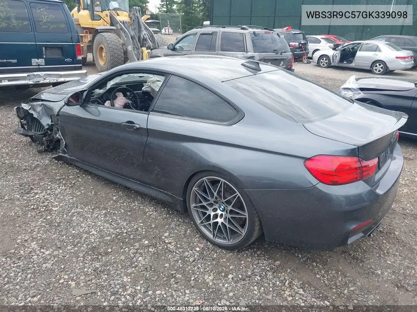 2016 BMW M4 VIN: WBS3R9C57GK339098 Lot: 45312239