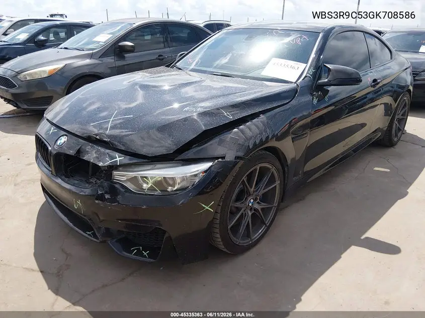 2016 BMW M4 VIN: WBS3R9C53GK708586 Lot: 45335363