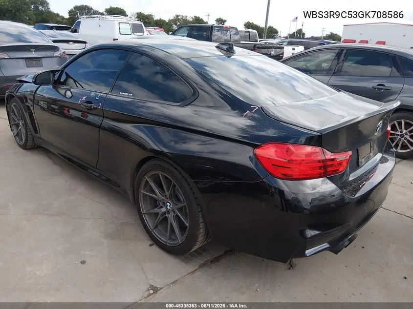 2016 BMW M4 VIN: WBS3R9C53GK708586 Lot: 45335363