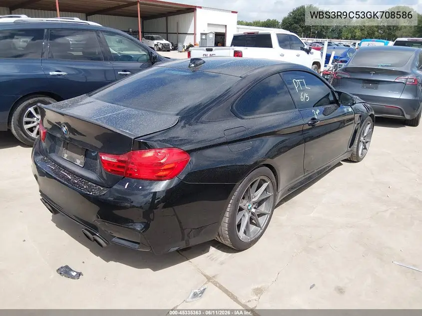 2016 BMW M4 VIN: WBS3R9C53GK708586 Lot: 45335363