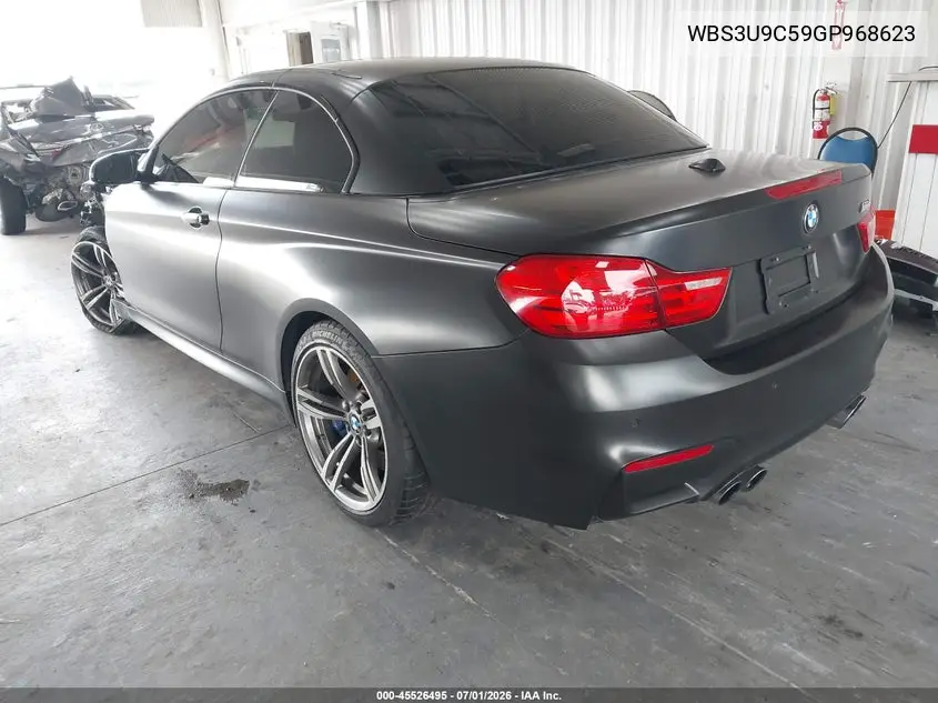 2016 BMW M4 VIN: WBS3U9C59GP968623 Lot: 45526495