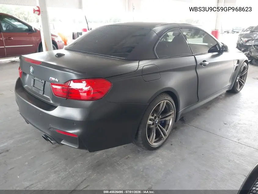 2016 BMW M4 VIN: WBS3U9C59GP968623 Lot: 45526495