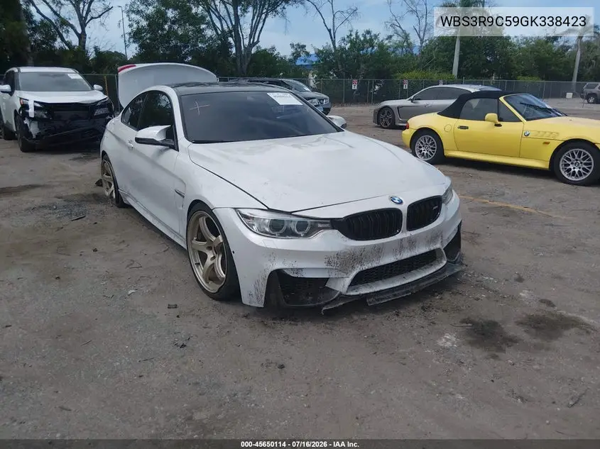 2016 BMW M4 VIN: WBS3R9C59GK338423 Lot: 45650114