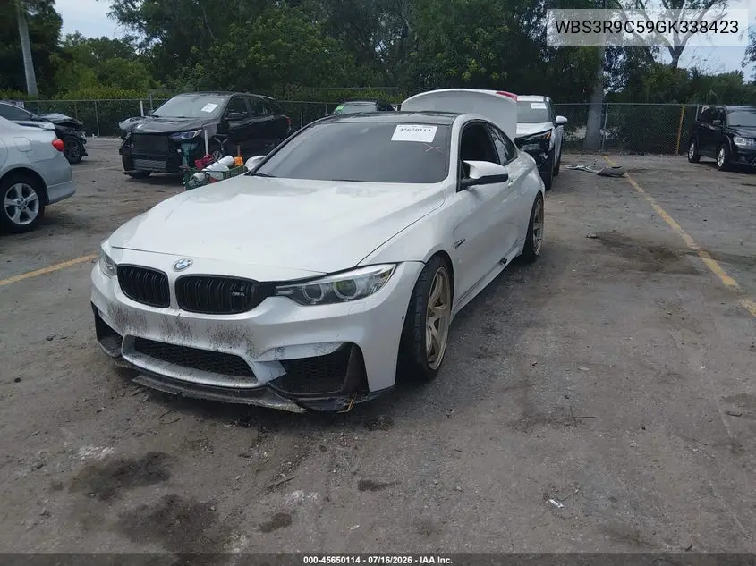 2016 BMW M4 VIN: WBS3R9C59GK338423 Lot: 45650114