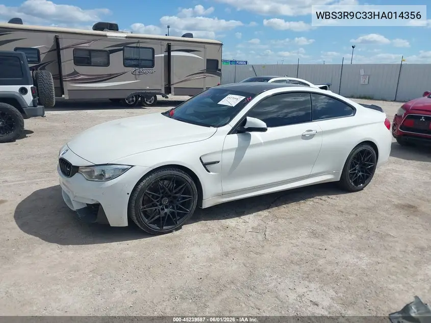 2017 BMW M4 VIN: WBS3R9C33HA014356 Lot: 45239587