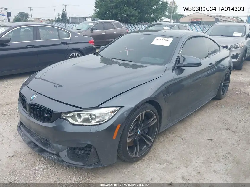 2017 BMW M4 VIN: WBS3R9C34HA014303 Lot: 45593082
