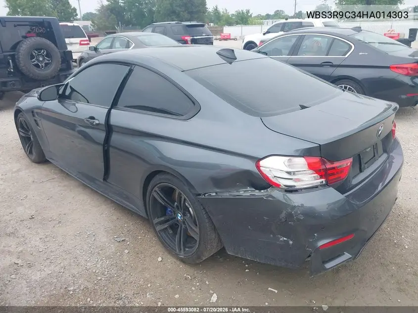 2017 BMW M4 VIN: WBS3R9C34HA014303 Lot: 45593082