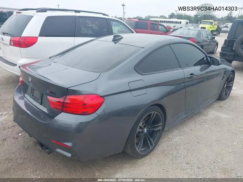 2017 BMW M4 VIN: WBS3R9C34HA014303 Lot: 45593082