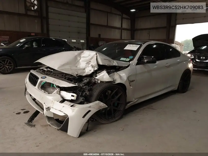 2017 BMW M4 VIN: WBS3R9C52HK709083 Lot: 45634594