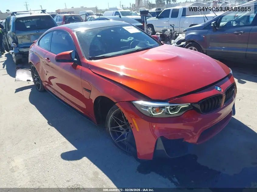 2018 BMW M4 VIN: WBS4Y9C53JAA85865 Lot: 44469173