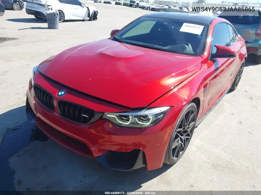 2018 BMW M4 VIN: WBS4Y9C53JAA85865 Lot: 44469173