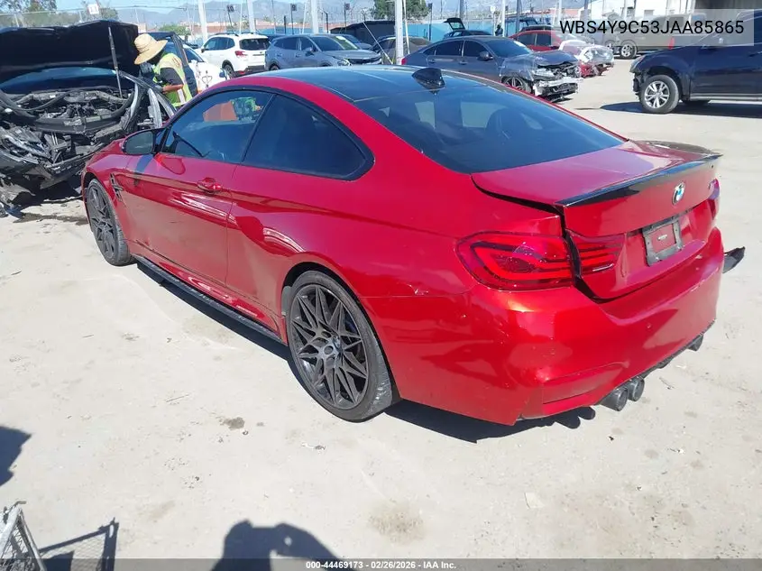 2018 BMW M4 VIN: WBS4Y9C53JAA85865 Lot: 44469173