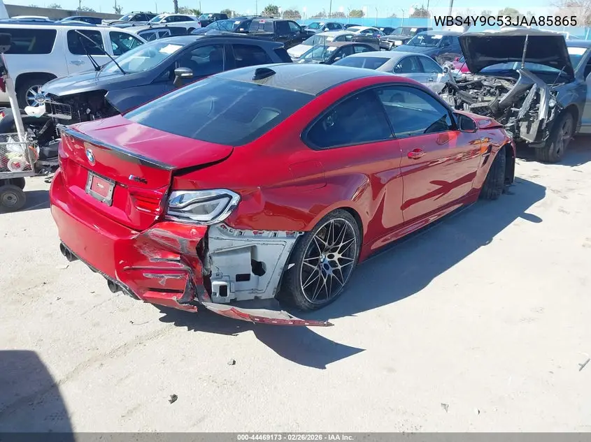 2018 BMW M4 VIN: WBS4Y9C53JAA85865 Lot: 44469173