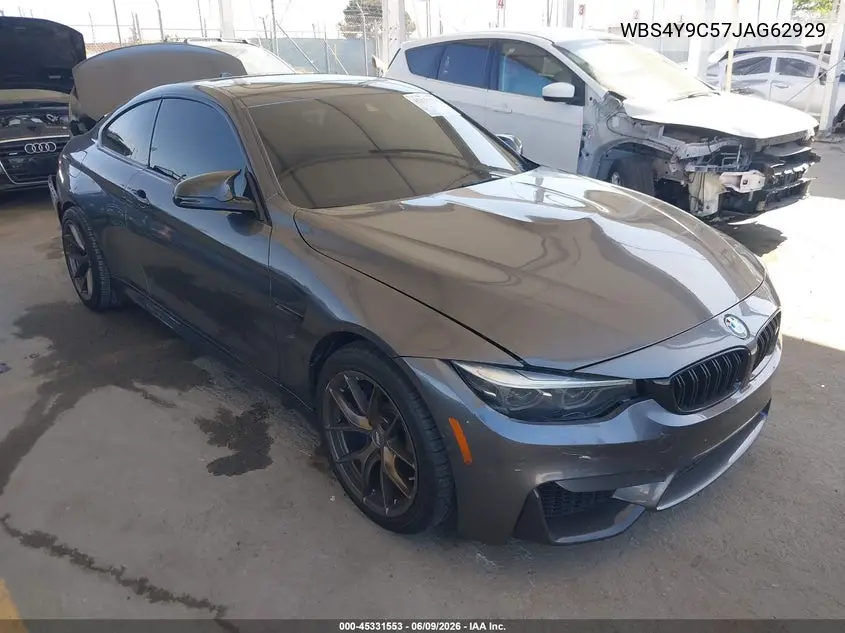 2018 BMW M4 VIN: WBS4Y9C57JAG62929 Lot: 45331553