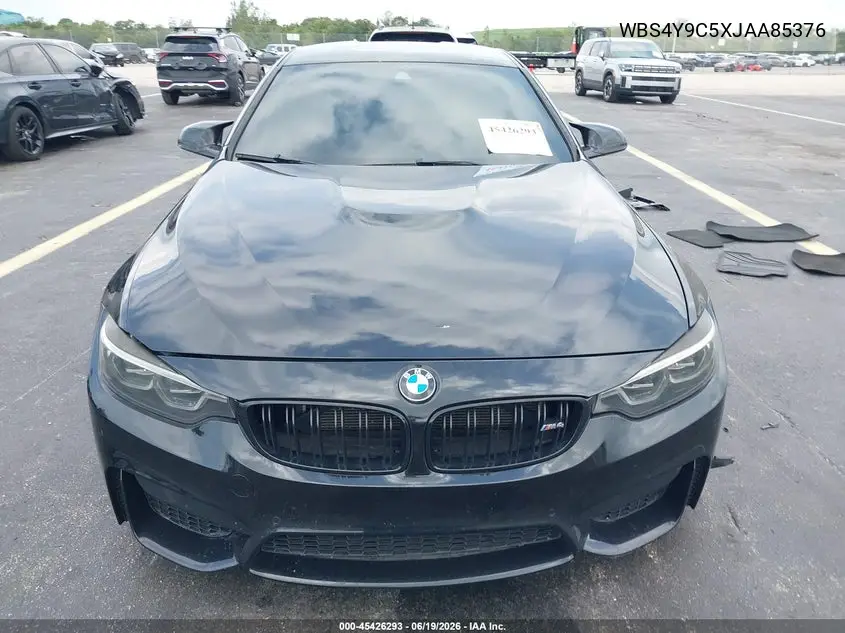 2018 BMW M4 VIN: WBS4Y9C5XJAA85376 Lot: 45426293