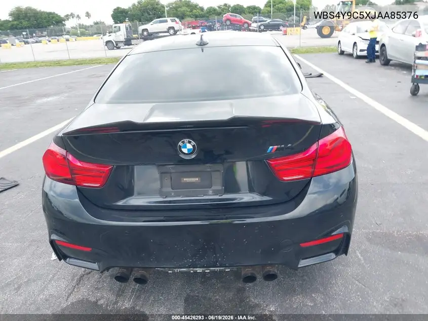 2018 BMW M4 VIN: WBS4Y9C5XJAA85376 Lot: 45426293