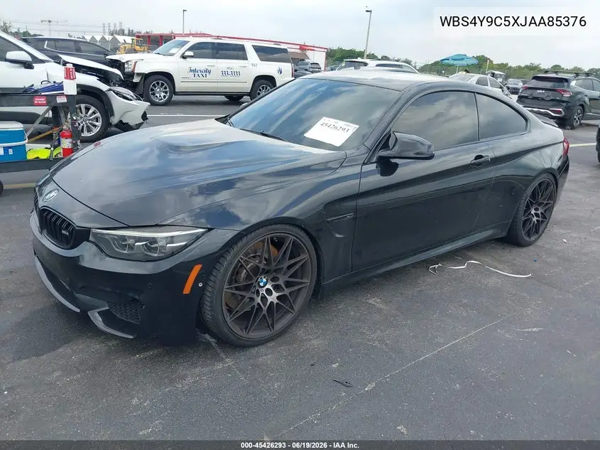 2018 BMW M4 VIN: WBS4Y9C5XJAA85376 Lot: 45426293