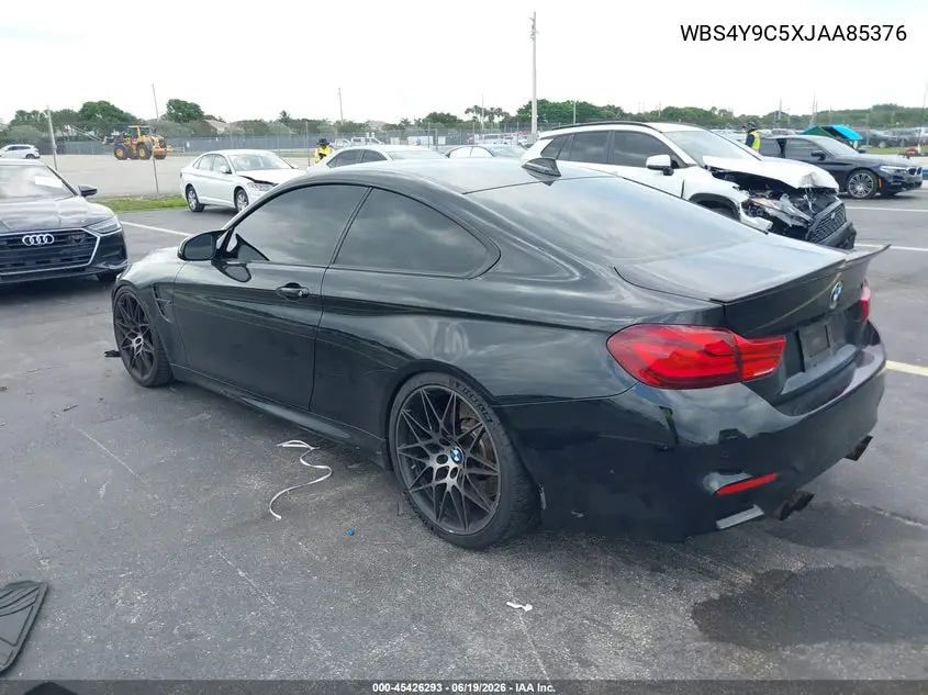 2018 BMW M4 VIN: WBS4Y9C5XJAA85376 Lot: 45426293