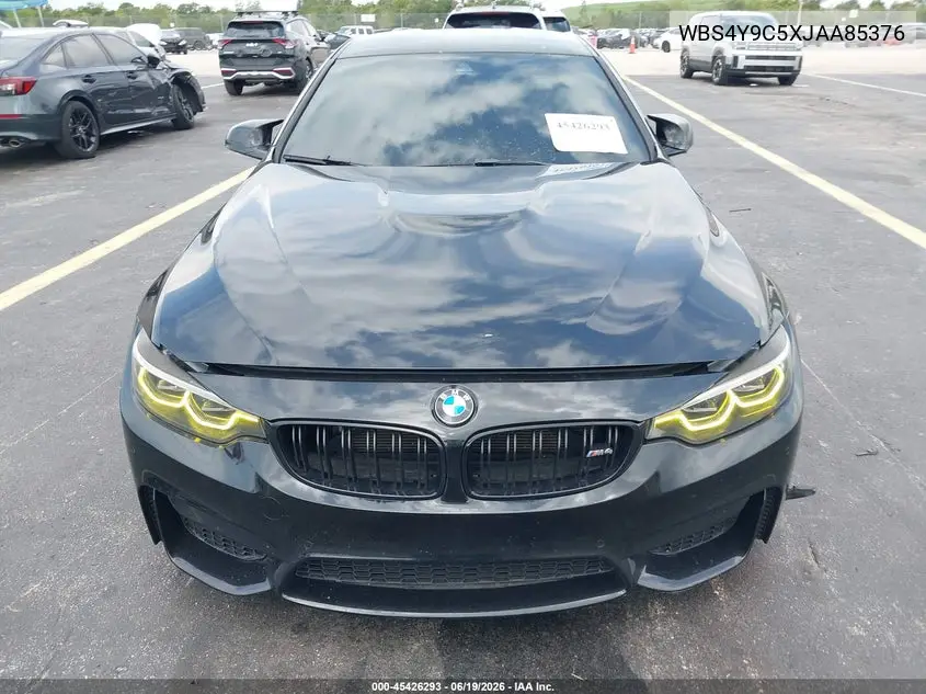2018 BMW M4 VIN: WBS4Y9C5XJAA85376 Lot: 45426293