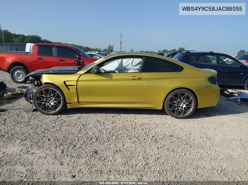 2018 BMW M4 VIN: WBS4Y9C58JAC88055 Lot: 45518965