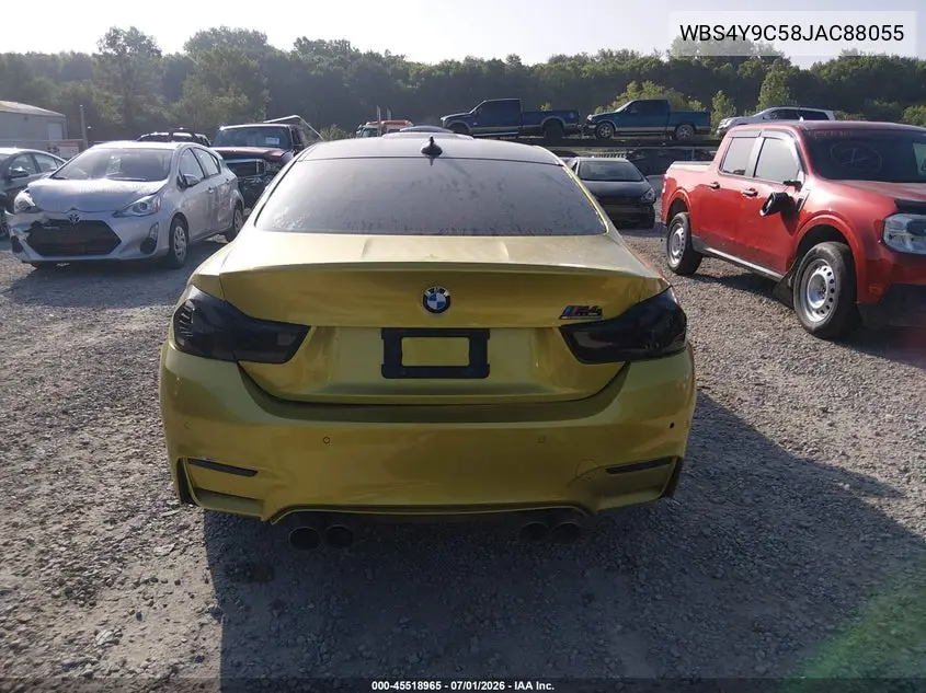 2018 BMW M4 VIN: WBS4Y9C58JAC88055 Lot: 45518965