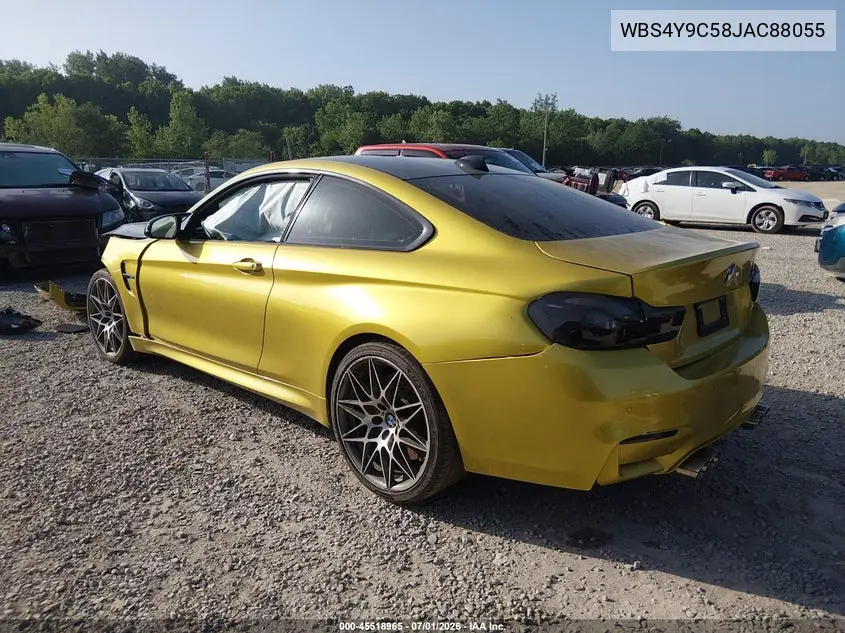 2018 BMW M4 VIN: WBS4Y9C58JAC88055 Lot: 45518965