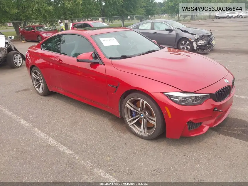 2018 BMW M4 VIN: WBS4Y9C53JAC86844 Lot: 45614739
