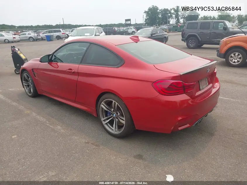 2018 BMW M4 VIN: WBS4Y9C53JAC86844 Lot: 45614739