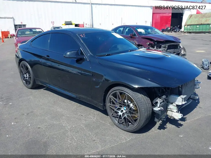 2018 BMW M4 VIN: WBS4Y9C53JAC87427 Lot: 45656202