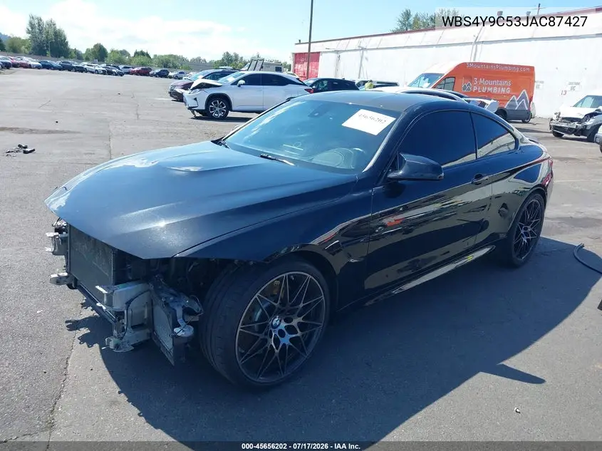 2018 BMW M4 VIN: WBS4Y9C53JAC87427 Lot: 45656202