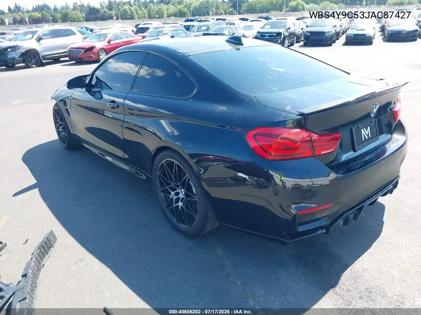 2018 BMW M4 VIN: WBS4Y9C53JAC87427 Lot: 45656202
