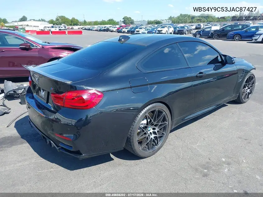 2018 BMW M4 VIN: WBS4Y9C53JAC87427 Lot: 45656202
