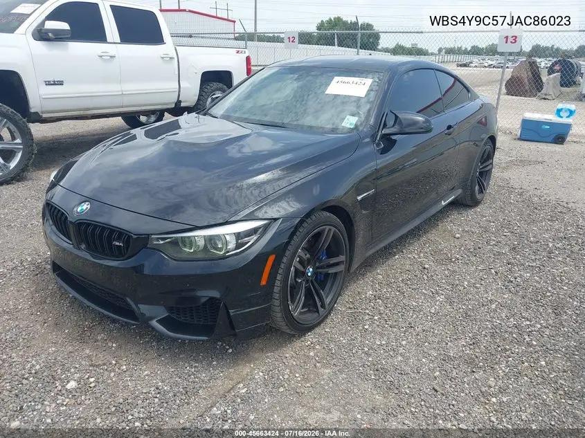 2018 BMW M4 VIN: WBS4Y9C57JAC86023 Lot: 45663424
