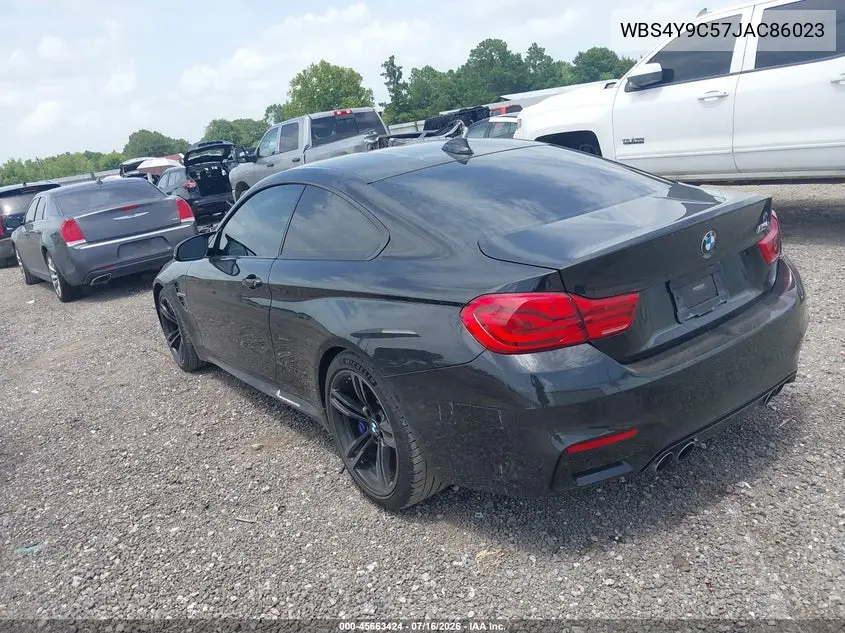 2018 BMW M4 VIN: WBS4Y9C57JAC86023 Lot: 45663424