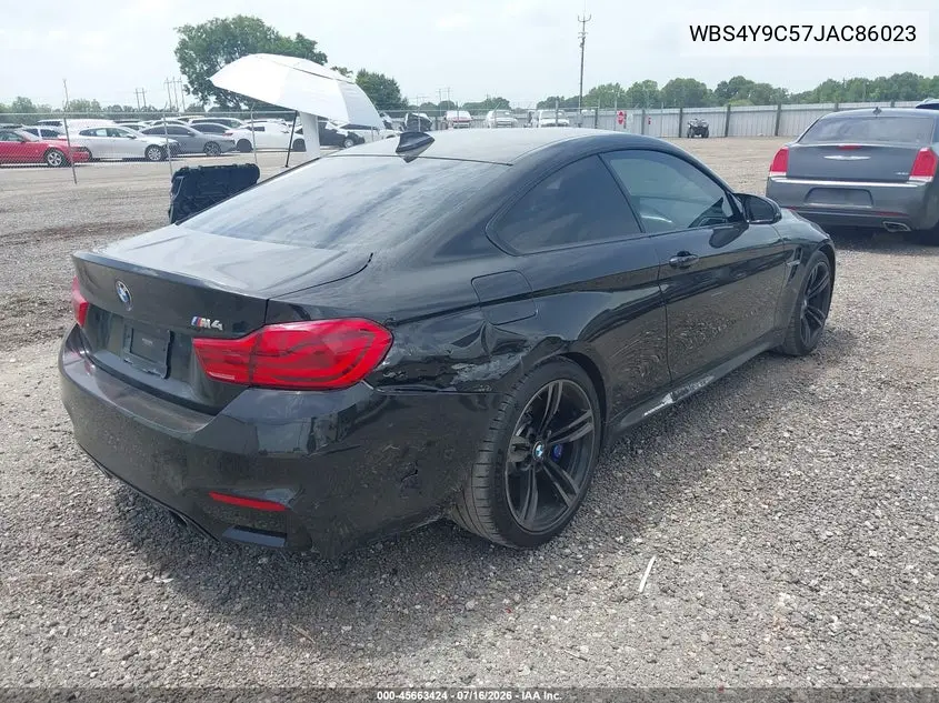 2018 BMW M4 VIN: WBS4Y9C57JAC86023 Lot: 45663424