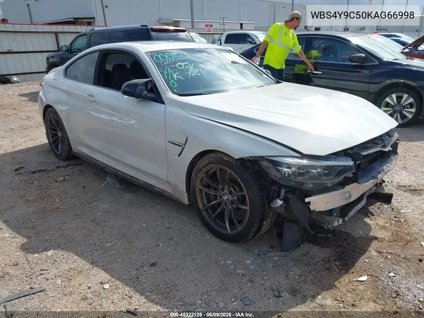 2019 BMW M4 VIN: WBS4Y9C50KAG66998 Lot: 45322126