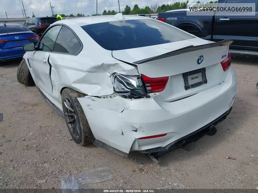 2019 BMW M4 VIN: WBS4Y9C50KAG66998 Lot: 45322126