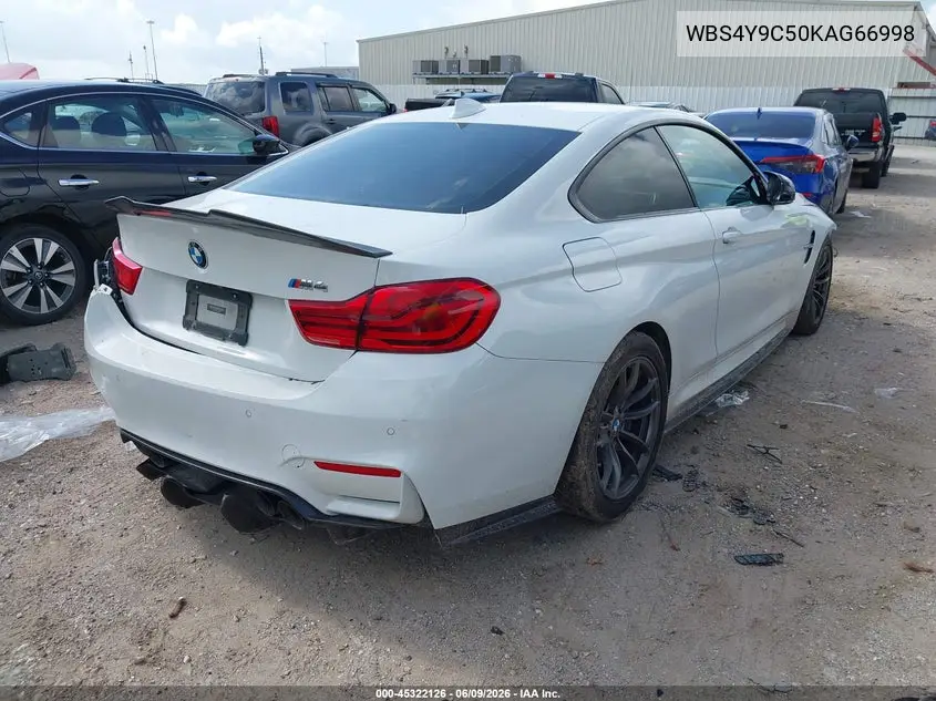 2019 BMW M4 VIN: WBS4Y9C50KAG66998 Lot: 45322126