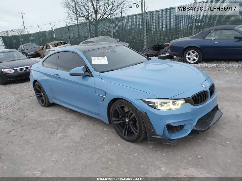 2020 BMW M4 VIN: WBS4Y9C07LFH56917 Lot: 44223579