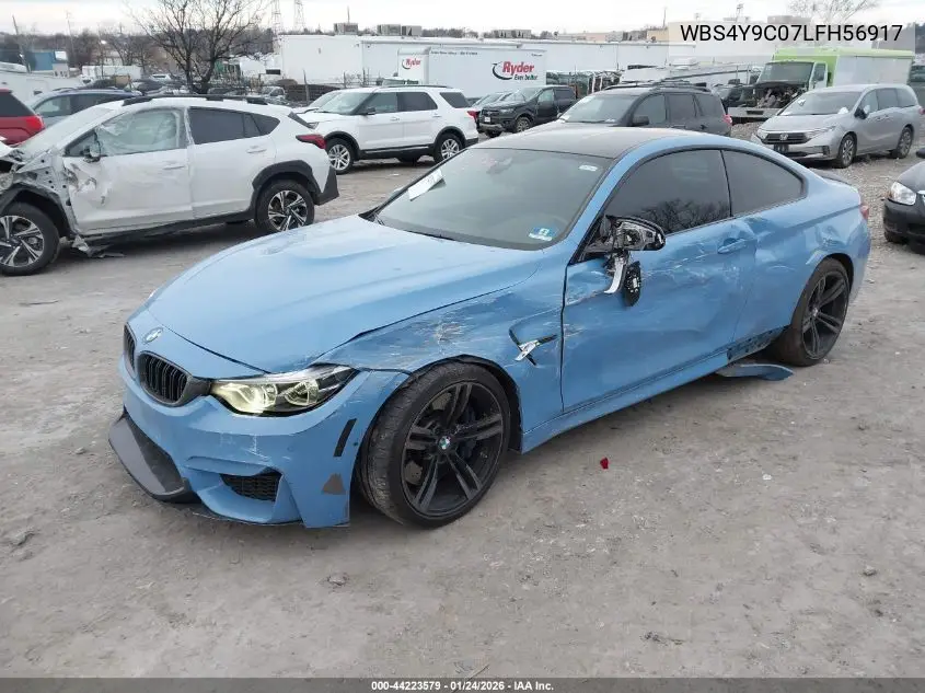2020 BMW M4 VIN: WBS4Y9C07LFH56917 Lot: 44223579