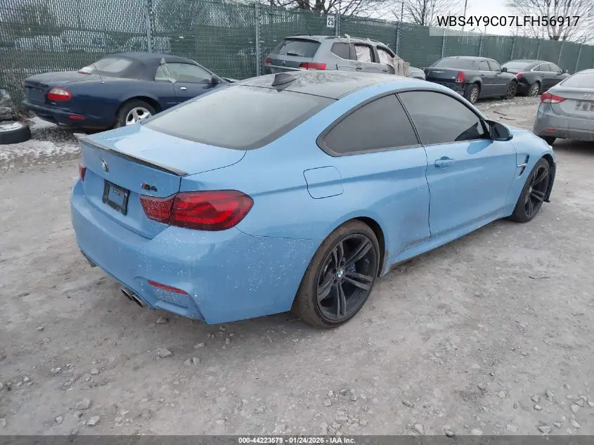 2020 BMW M4 VIN: WBS4Y9C07LFH56917 Lot: 44223579