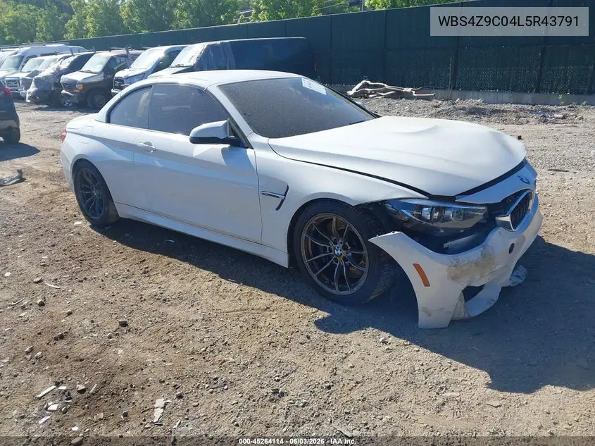 2020 BMW M4 VIN: WBS4Z9C04L5R43791 Lot: 45264114