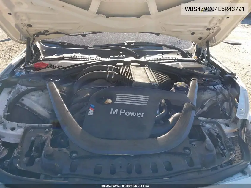 2020 BMW M4 VIN: WBS4Z9C04L5R43791 Lot: 45264114