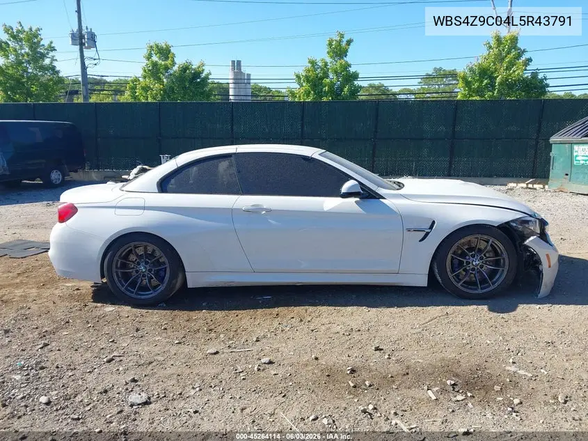 2020 BMW M4 VIN: WBS4Z9C04L5R43791 Lot: 45264114
