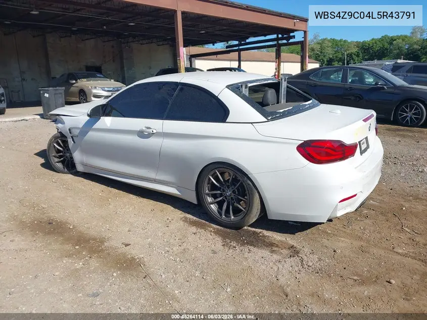 2020 BMW M4 VIN: WBS4Z9C04L5R43791 Lot: 45264114