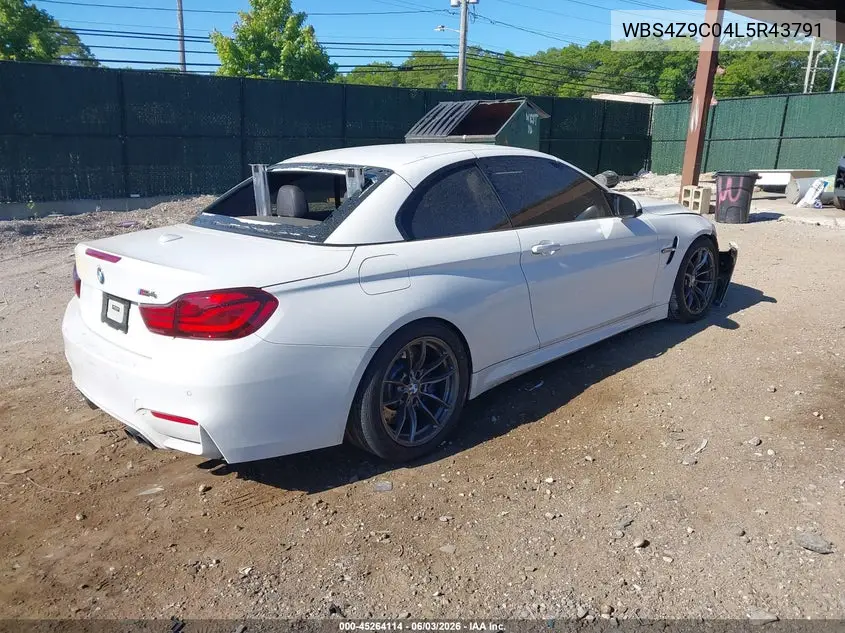 2020 BMW M4 VIN: WBS4Z9C04L5R43791 Lot: 45264114